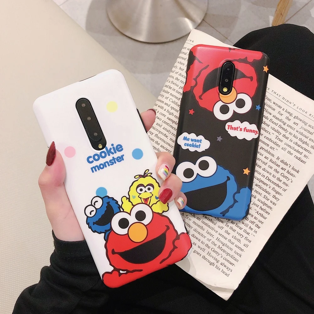 Cute Cookie Monsters Cases for font b OnePlus b font font b 7 b font