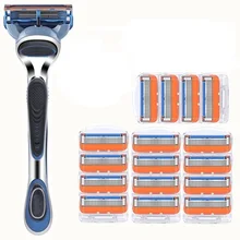 1Holder +N Razor Blade Compatible with Gillettee Fusione Razor Men's Shaver Razor Blades 5-layer Razor Blades for Men Shaving цена 1Holder +N Razor Blade Compatible with Gillettee Fusione Razor Men's Shaver Razor Blades 5-layer Razor Blades for Men Shaving цены онлайн