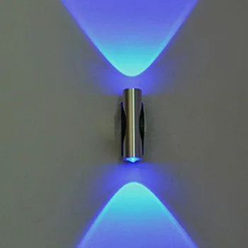 

Double headed LED Wall Lamp Home Sconce Bar Porch Wall Decor Blue Headlamp For Home Bedroom Restaurant Garden#30