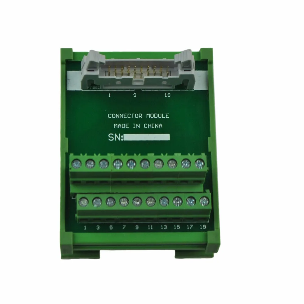 DIN рейка крепление 20P винтовой клеммный блок адаптер модуль|module|module adapter |
