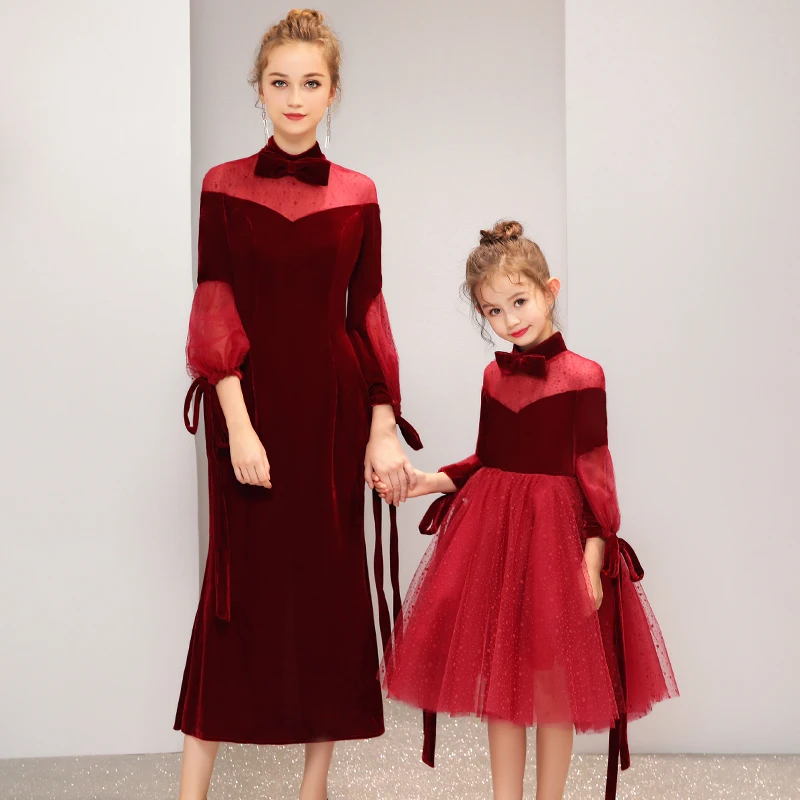 red velvet wedding dress