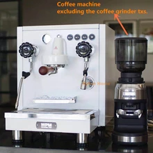 Серебристый цвет Мини Портативная кофемашина из нержавеющей стали SingleGroup двойной котел капучино эспрессо кофе Автоматическая Кофеварка