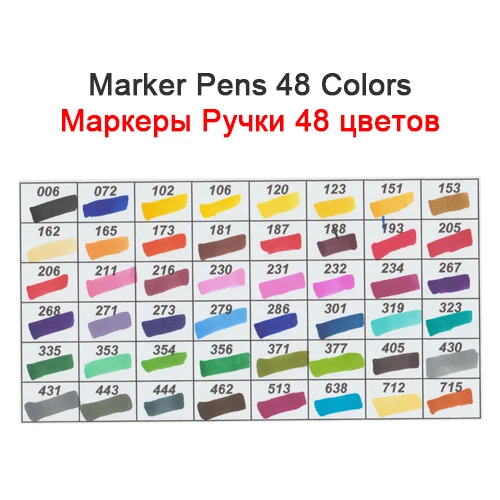 Funzn жирной с двойной головкой маркер для рисования ручка для детей школьные стационарный офисный дизайн, товары для рукоделия 12/24/36/48/60 подарок - Цвет: 8030-48Colors