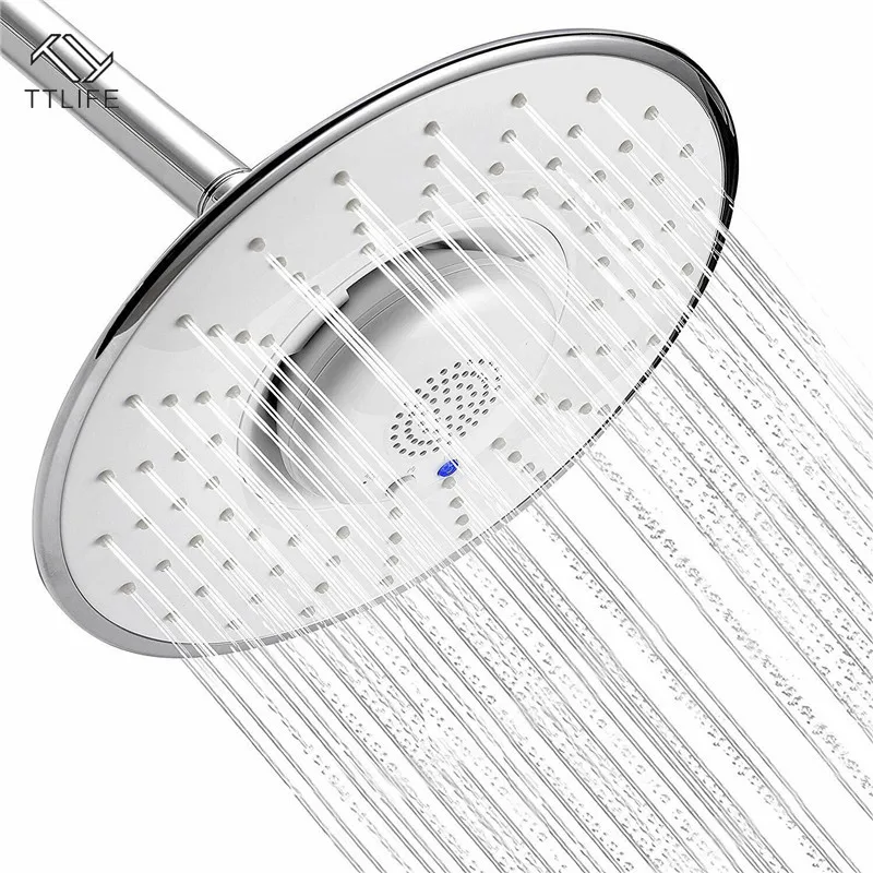 

2.5GPM Music Shower Head with Wireless Bluetooth Speaker High Pressure Music Showerhead Jet ABS Removable Shower