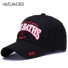 HATLANDER, Хлопковые бейсболки с вышивкой в виде якоря, модные спортивные шапки, регулируемая уличная Кепка От Солнца, бейсболка, мягкая Кепка gorras dad hat