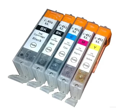 

(5 pcs/lot) Free Shipping for Canon PGI-450 CLI-451 Ink Cartridge for Canon Pixma ip7240  MG5440 MG6340 Ink jet  Printer