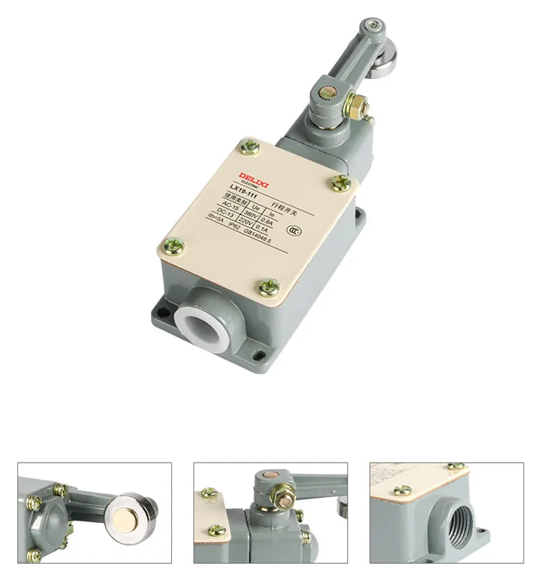 LX19-111 Rotary Adjustable Roller Lever Limit Switch AC 380V 5A DC 220V 5A 