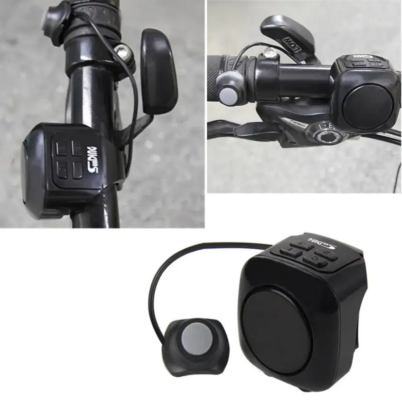 

NEW Practical Bicycle Horn and Alarm Cycling Bike Horn Alert Bells Loud Electric Siren Safety Anti-theft device Bike accessories