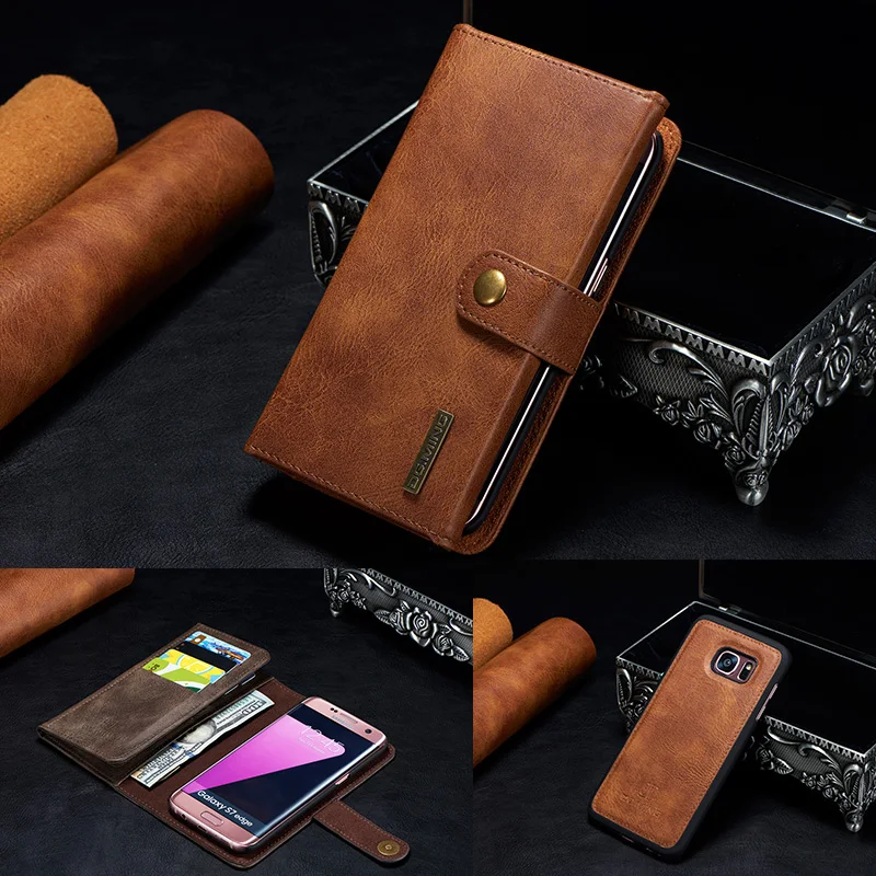 bilder für Retro Reale Echtes Fall für Samsung Galaxy S7/S7 rand S8 Plus S8 + Cases Luxury Ständer Magnetic Flip Telefonabdeckung fall bilder für Retro Reale Echtes Fall für Samsung Galaxy S7/S7 rand S8 Plus S8 + Cases Luxury Ständer Magnetic Flip Telefonabdeckung fall