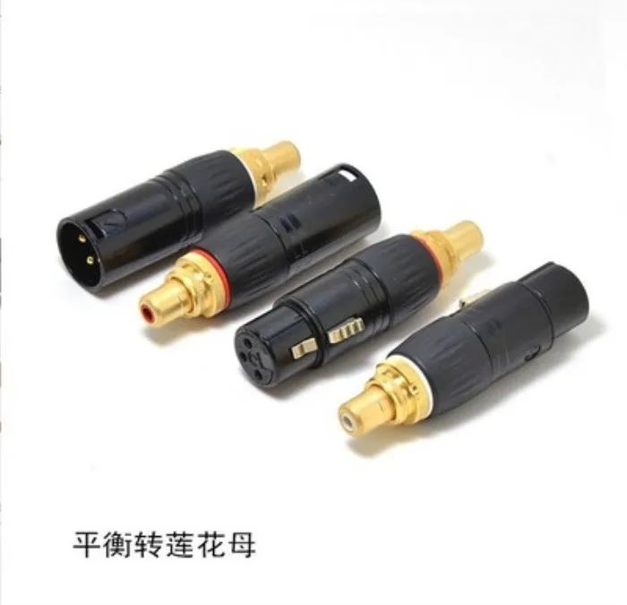 

Hifi audio High Quality RCA Female to XLR 3Pin Male Splitter Audio Adapter Connectors Microphone Mixer Speaker