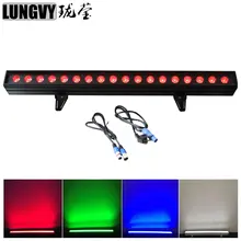 10 шт./лот Китай RGBW светодиодный настенный светильник 4в1 18*10 Вт Крытый светодиодный DMX, размытый бар/светодиодный комнатный настенный светильник сценическое освещение