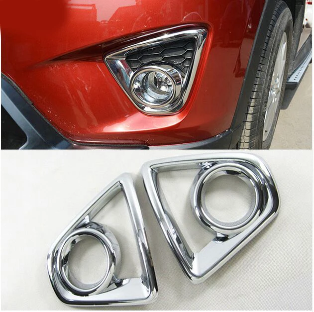 FIT FOR Mazda CX 5 CX5 2013 2016 ABS CHROME FRONT FOG LIGHT FOGLIGHT