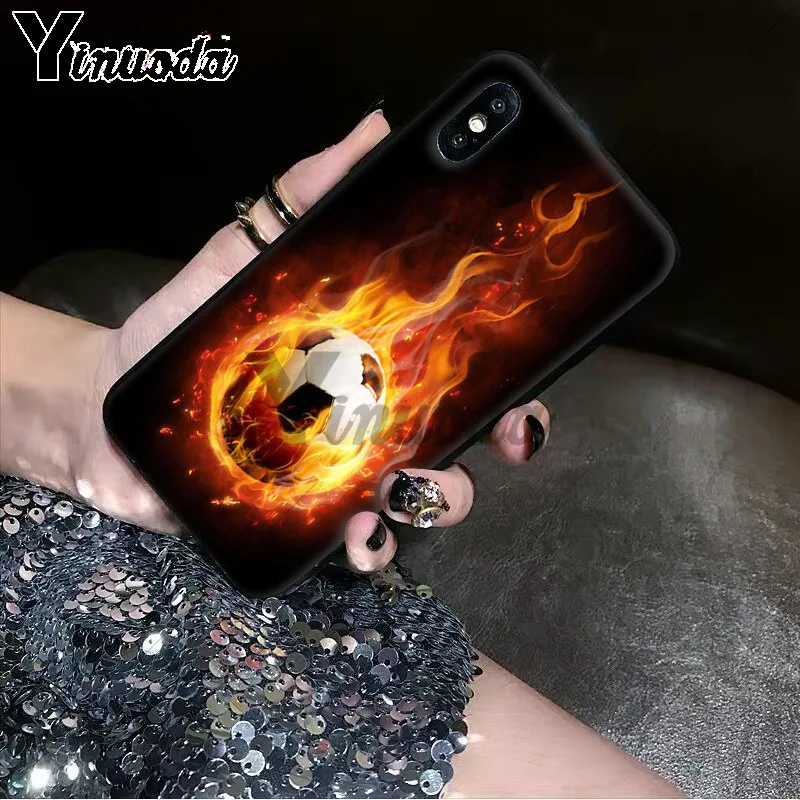Fire Football Soccer Ball