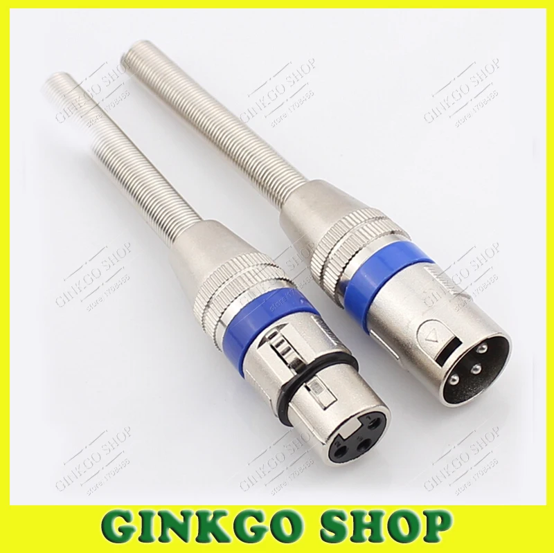 5pairs/lot Female &Male XLR 3Pin Microphone Connectors XLR 3P Socket