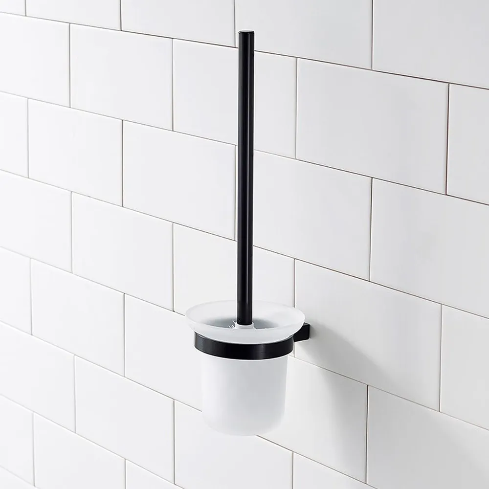 Toilet brush space aluminum bathroom toilet brush cup toilet brush