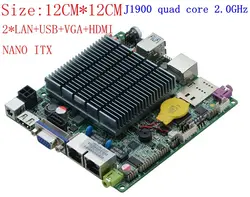Мини Промышленная материнская плата ITX с процессором Celeron J1900 процессор на борту, quad core 2 ГГц, до 2,42 ГГц dual lan материнская плата DC
