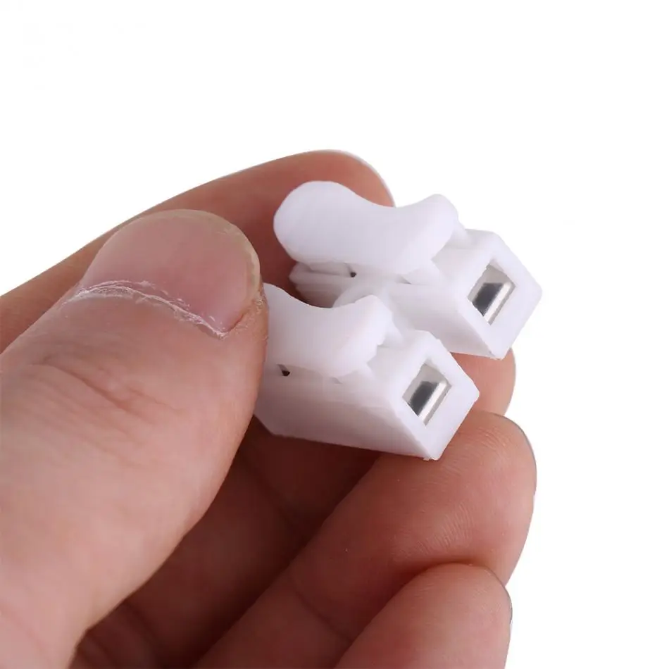Блоки клеммных колодок для светодиодных ламп 50 шт./лот 2P|led connector 2p|connector for ledled wire |