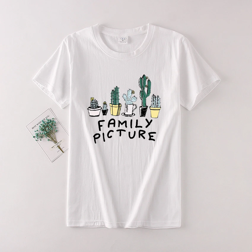 

Summer Clothing Cotton Casual Tees Tops Female Fashion girl Print Harajuku Short Sleeve White T-shirts Women