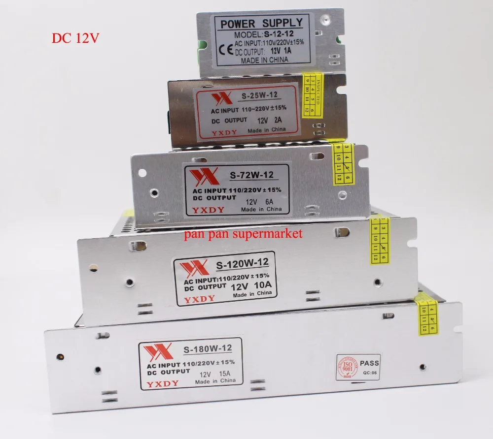 

led Driver AC100-240V to DC 12V 1A 2A 3A 5A 10A 15A 20A 30A 40A 50A Power Adapter for LED Strip light Supply Transformer