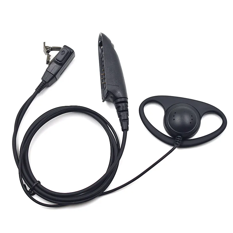 Buy XQF D Shape Earhook Earpiece Headset Mic PTT for