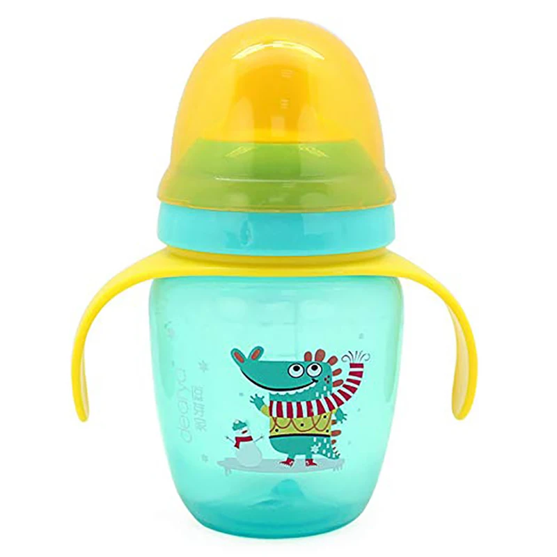 

Sippy Cup 9oz, Dearya Fun Animal BPA Free Slim Baby Trainer Cup with Spout & Handles, Dishwasher Safe 6M+