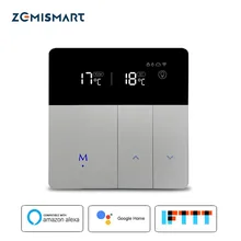Boiler Water Radiant Floor Heating Thermostat Compatible with Alexa Google Home WIFI Control Boiler Temperature Controller