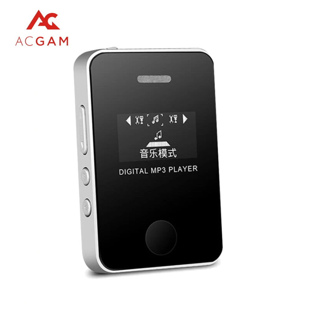 

Acgam M1 Sports MP3 player with screen card mp3 player with external speakers