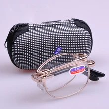 Портативные складные очки для чтения женские сплав рамка Мини Карманные очки для чтения мужские Oculos Dobravel Ho мужские s Para Leitura очки