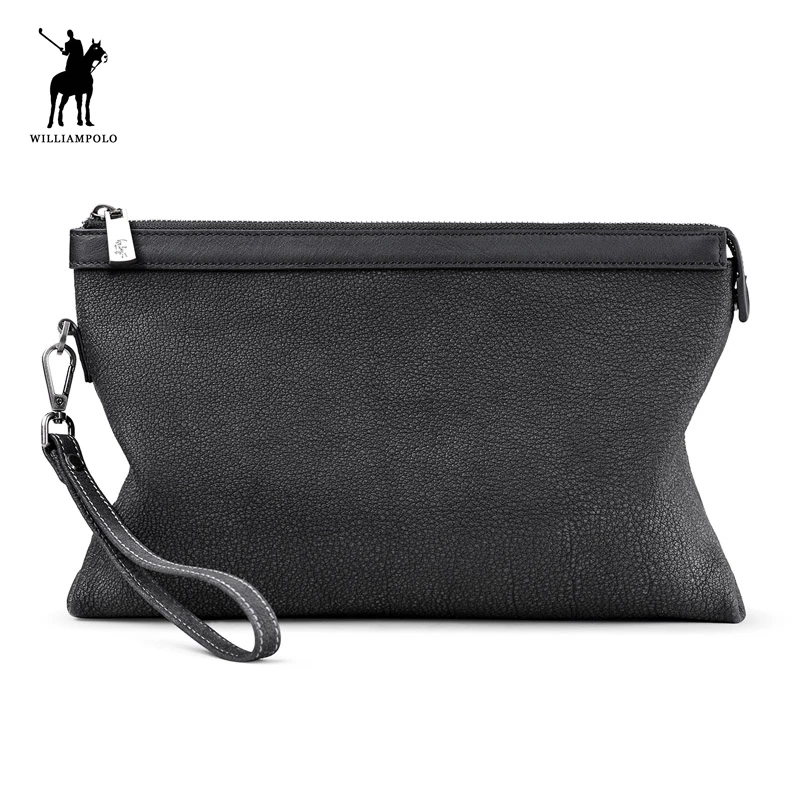 

100% Cow Leather With Interior Slot Pocket iPad Holder Zipper Wallet PL200