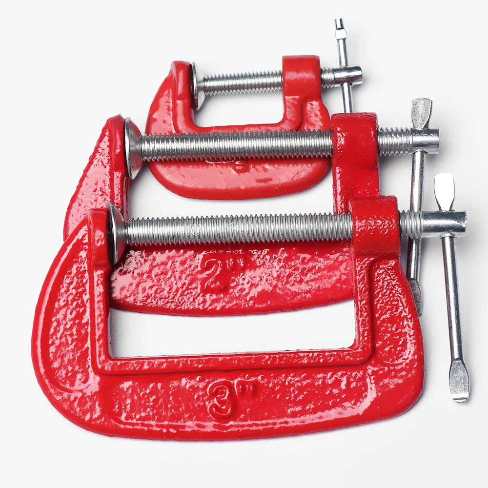 

1Pcs Adjustable DIY Carpentry Gadgets Hand Tool Heavy Duty G Clamp 1"/2''/3''Inch G type Woodworking Clamp Clamping Device