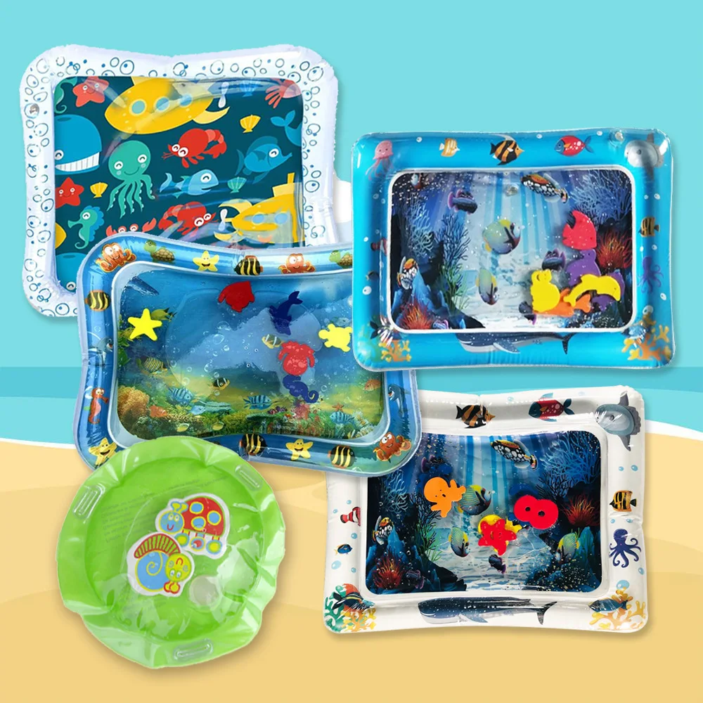 Creative Dual Use Toys Baby Inflatable Patted Pad Baby Inflatable Water Cushion Infant Play Mat Toddler Funny Pat Pad Toy