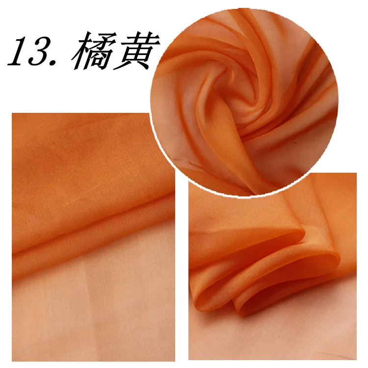 114 см* 50 см шелк шифон ткань шелк натуральный натуральный шелк тутового шелкопряда ткань платья шарфы шифон внутренняя подкладка шарф ткань