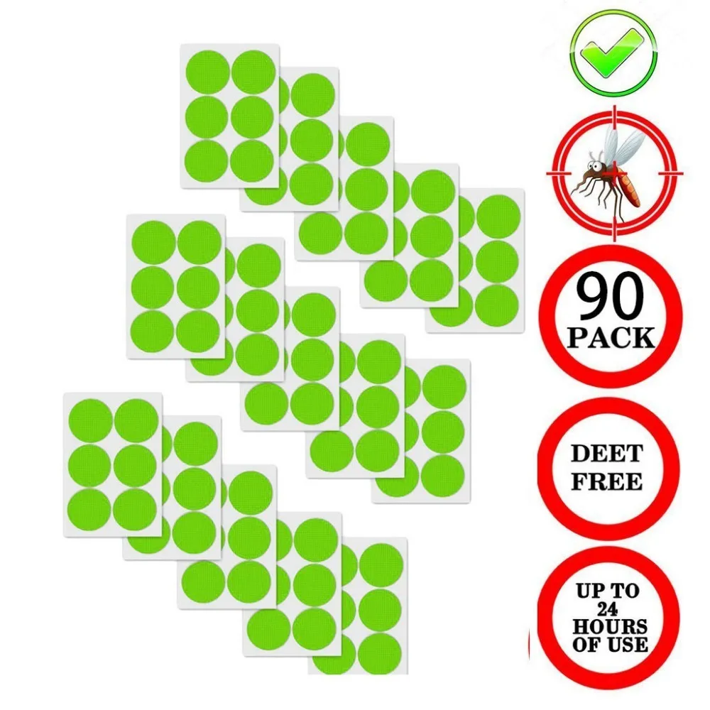 

15Pcs Mosquiot Repellent Stickers Patches 3cm Resealable, 90-Count Pack, Non-Toxic, 24-Hour Protection New Mosquito Killer