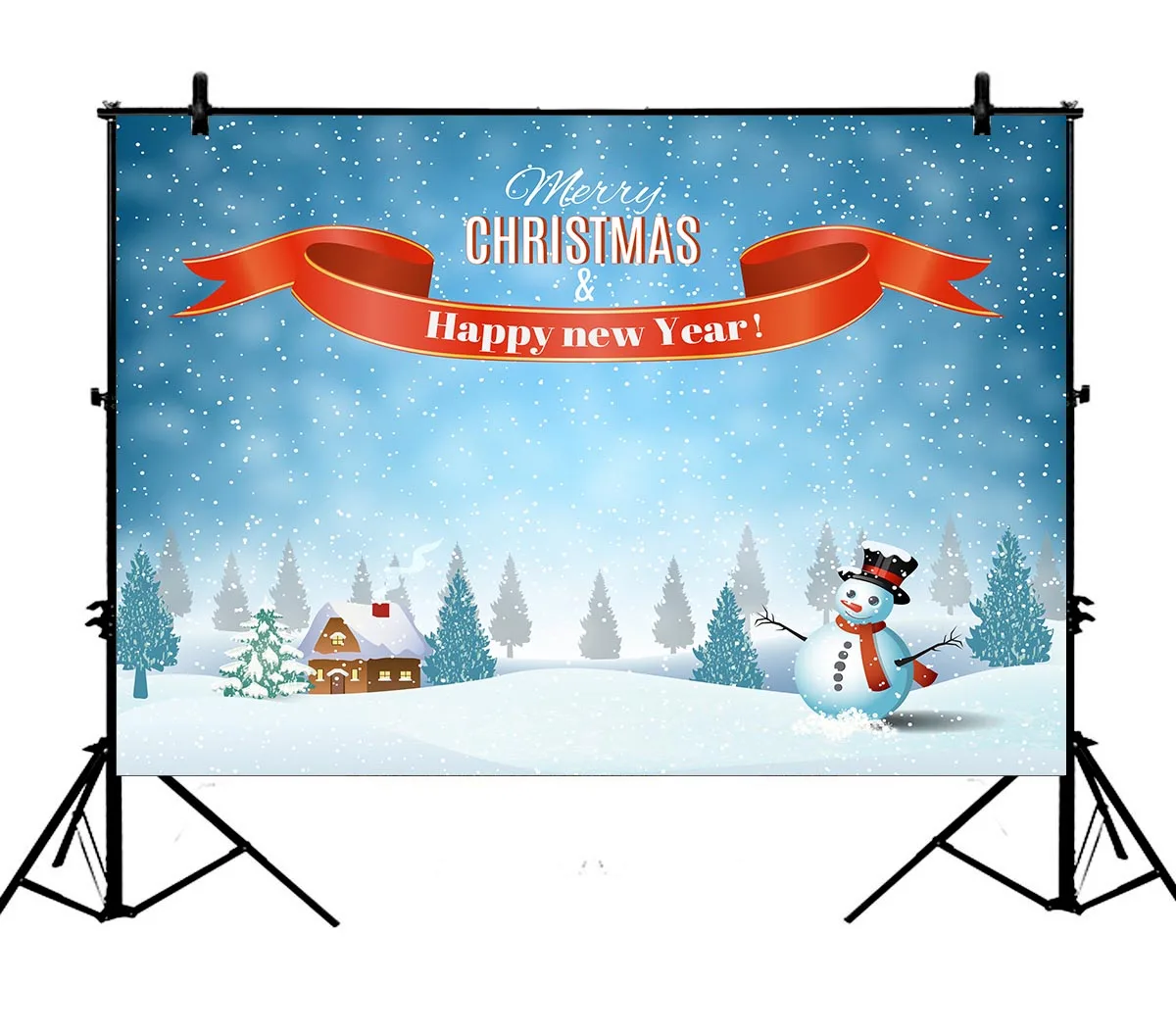 5x7ft Christmas New Year Polyester Photo Background Portrait Backdrop