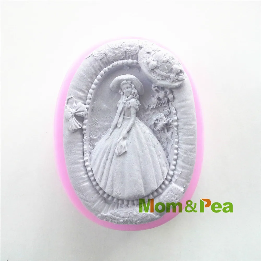 Mom& Pea 0507,, Дамская силиконовая форма для мыла, украшение торта, помадка, 3D форма для торта, Пищевая силиконовая форма