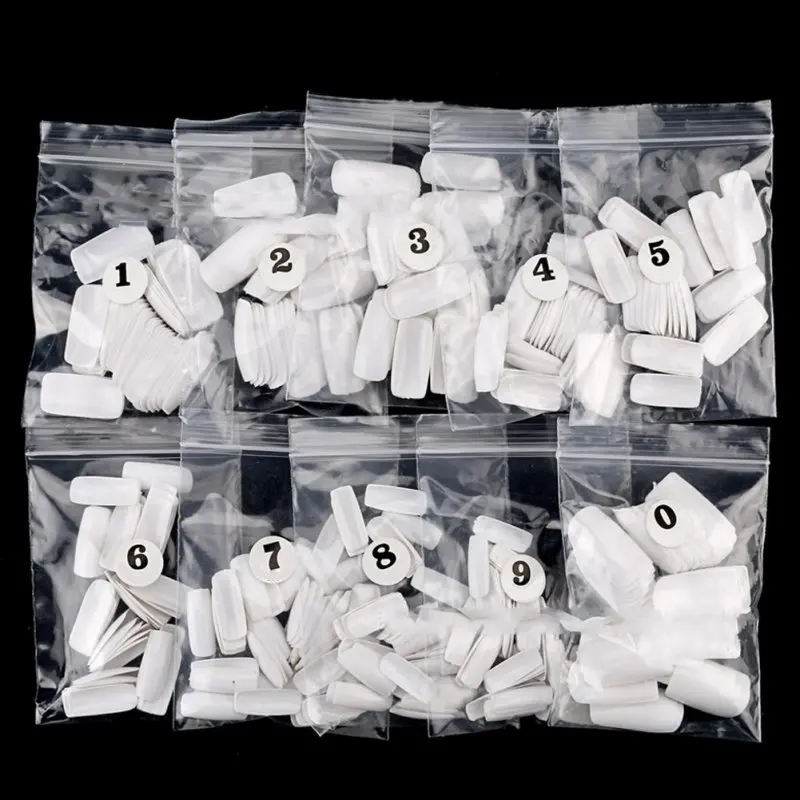

500pcs Nail Tips Natural French Acrylic Artificial False Nails Nail Art Decoration