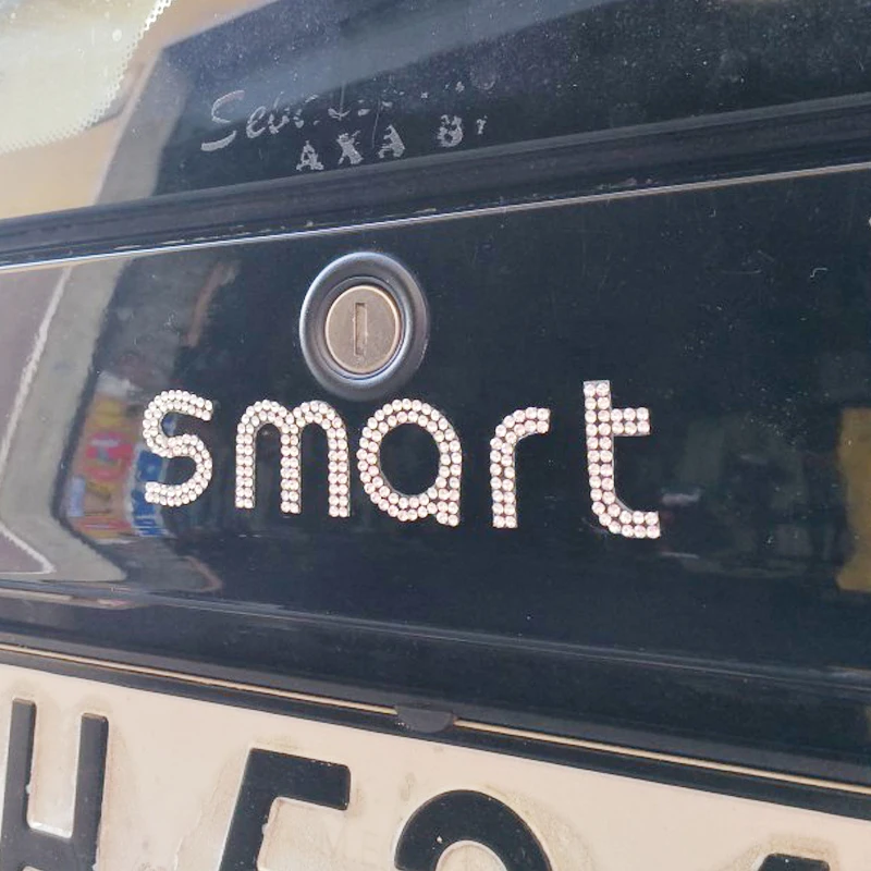 Автомобильная наклейка с буквенным логотипом для Mercedes Smart 453 451Fortwo Forfour блестящая