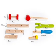 Детские игрушки Дерево ролевые панда Инструмент Ремонт Техническое обслуживание обучение образование Дошкольное обучение игрушки