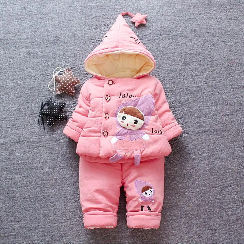 Winter Baby Girl Clothing Sets Infant Coats 2018 New Winter Suits For
