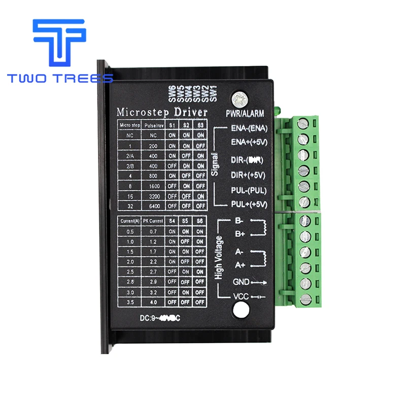 

42/57/86 TB6600 Wood Router Machine Stepper Motor Driver 32 Segments Upgraded Version 4.0A 42VDC CNC Milling Kits With Box