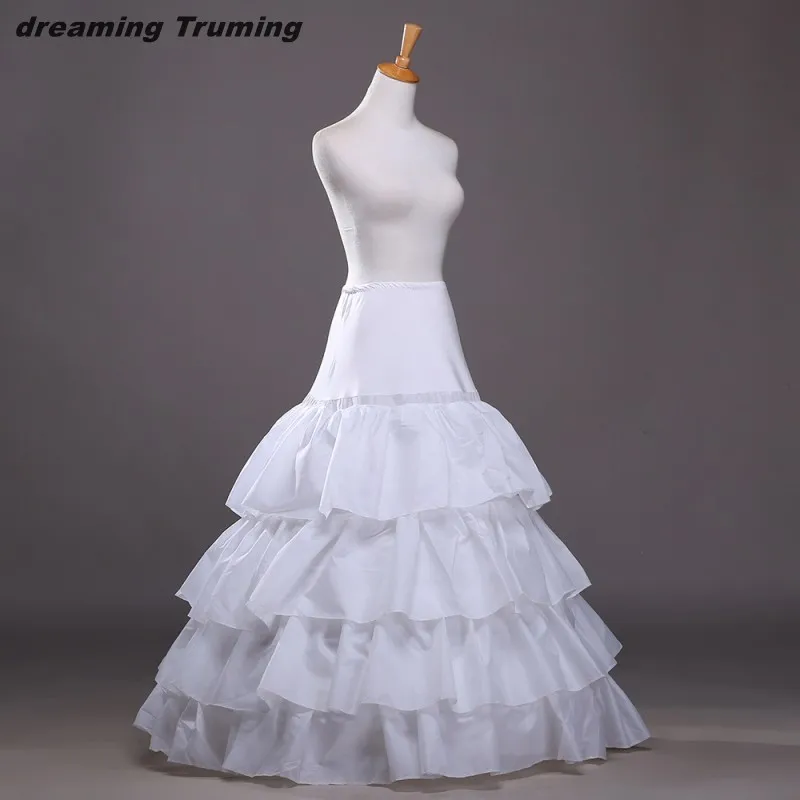 Высокое качество 4 Hoops 5 слоев свадебная юбка Женская рокабилли кринолин подъюбник Mariage Ruffle Свадебная юбка