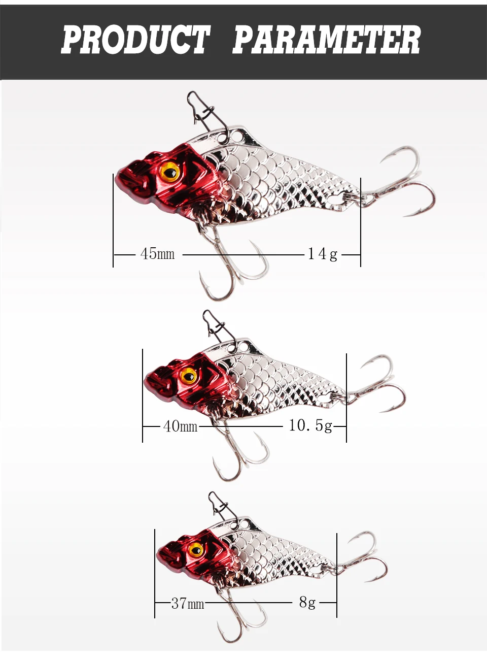 Kingdom Metal Spoon Mini Fishing lures VIB Quality Professional Crankbait bass Baits 1pc 3.7cm8g 4cm10.5g 4.5cm14g Lead Fish Model 4005 (2)