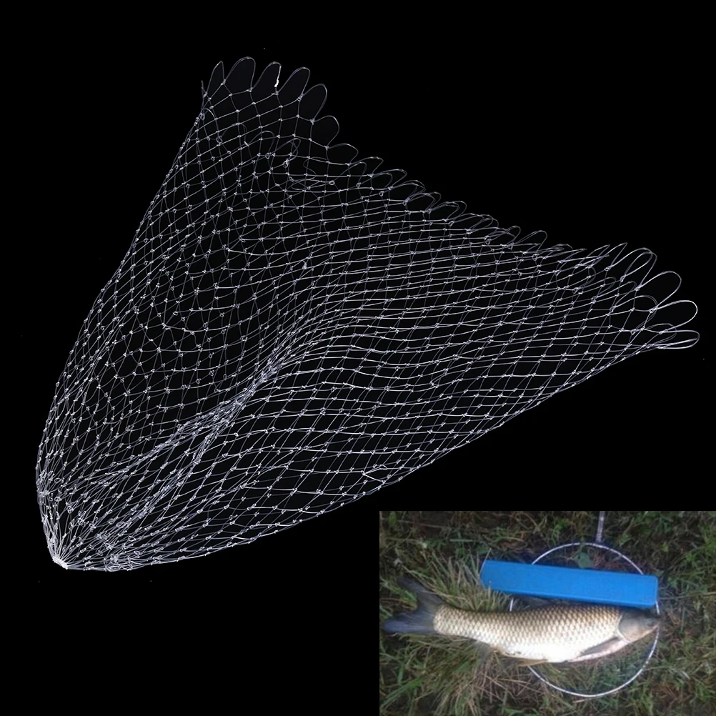 New 40/50/60/70cm Diameter Depth Folding Dip Net for fishing Nylon