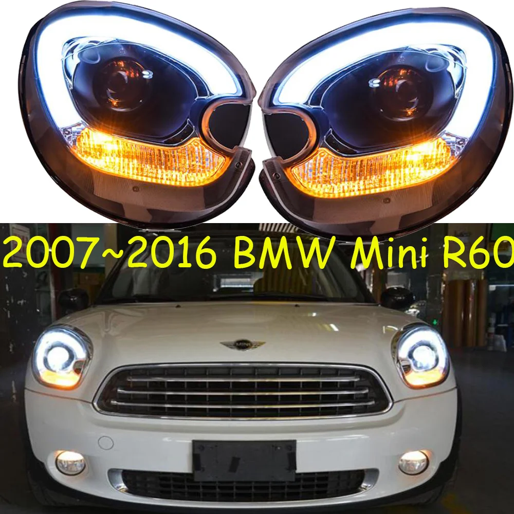 /2007~ Автомобильный Стайлинг для BMW MINI Cooper Countryman F60 фары объектив проектор Динамический указатель поворота светодиодный DRL