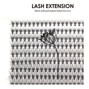 

2017 New 200knots/ 8-14mm mix in one tray Natural False Eyelashes 10D Individual Lashes Eyelashes Extension