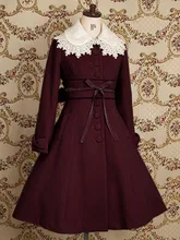 Top Sale Lovely Warm Winter Cute Lolita Coat Winter Long Coats All Size