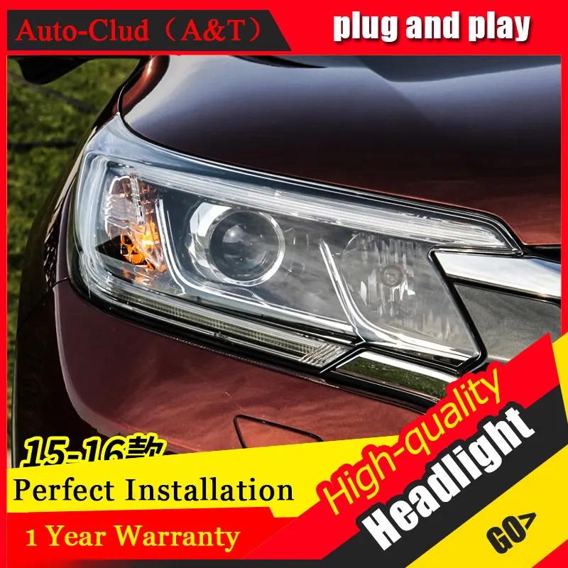 Auto Clud Car Styling For Honda CRV headlights 2015 2016 For CRV head