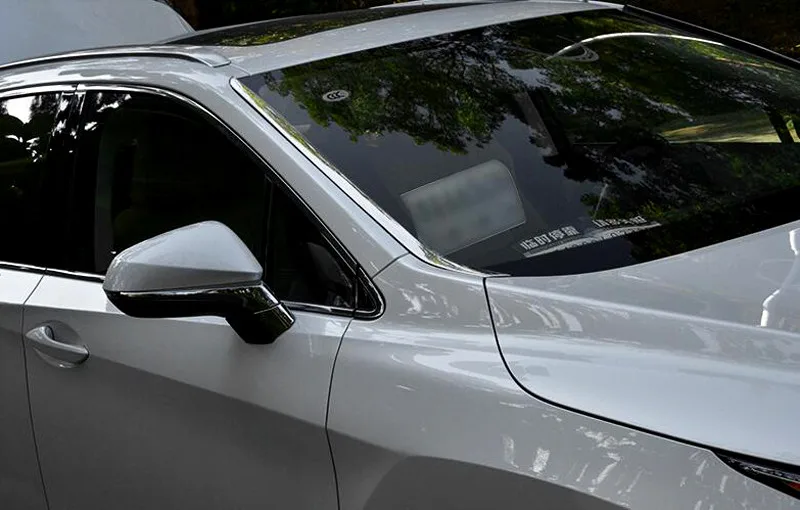 Для LEXUS RX200t RX450h 2016 2 шт. нержавеющая Передняя ветровая стеклянная полоса