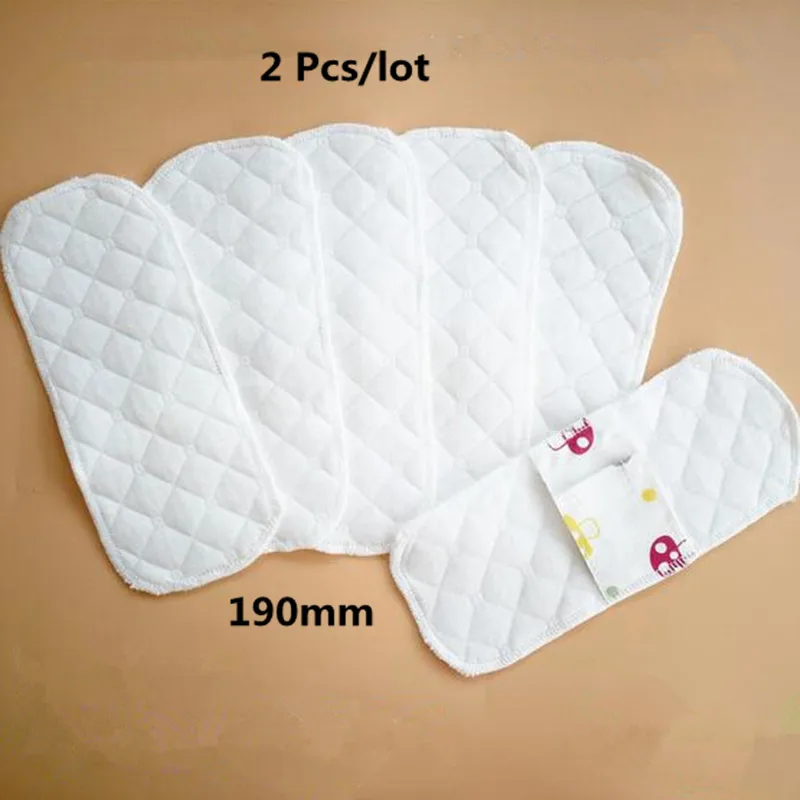 

2Pcs/lot Thin Reusable Feminine Hygiene Pads Menstrual Cloth Sanitary Pads Napkin Washable Waterproof Panty Liners Women 19cm