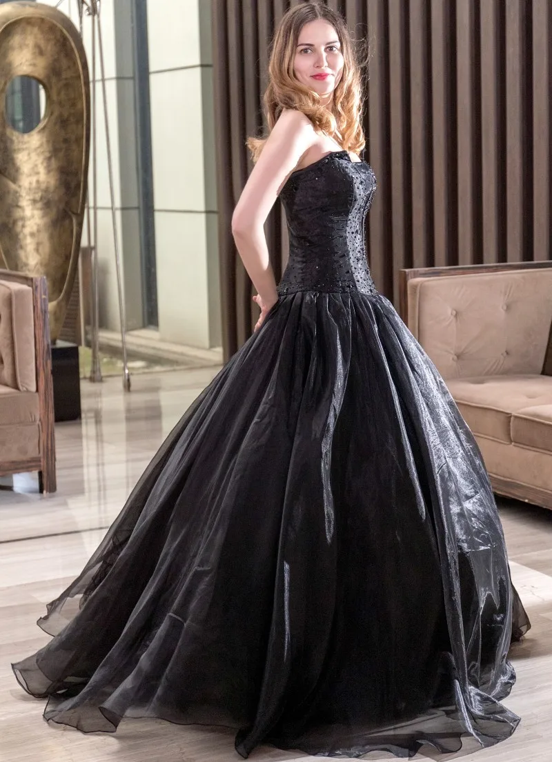 Черные длинные вечерние платья с бисером и кристаллами, бальное платье, официальное вечернее платье, женские вечерние платья на выпускной, vestido de festa longo